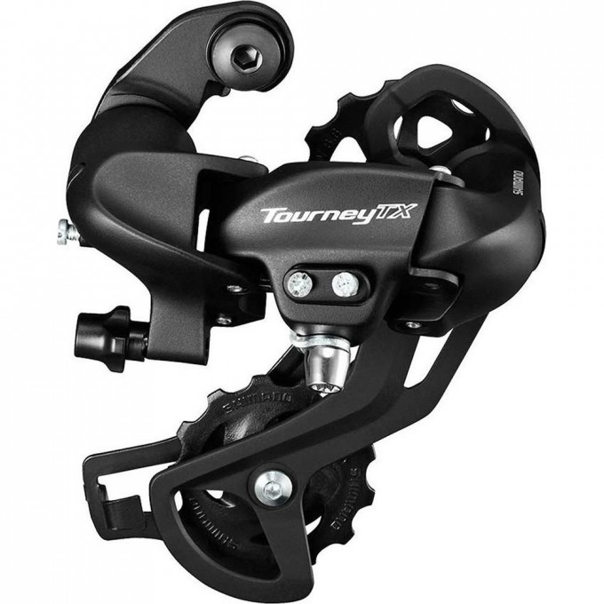 Переключатель задний SHIMANO TOURNEY, TX800, 7/8 скоростей, крепление на петух, черный ERDTX800SGSL