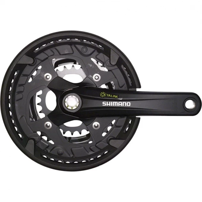 Система SHIMANO ALIVIO, T4010, для 3x9 скоростей, 175мм, Octalink, 48/36/26T без каретки, черный, с защитой EFCT4010E866CL