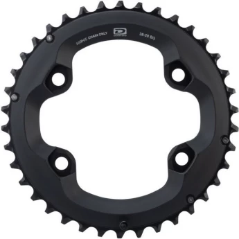 Звезда передняя SHIMANO DEORE, для M6000, 24T-BE для 34-24T, черный